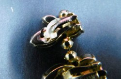 sherman rhinestone drop earring 55 bk